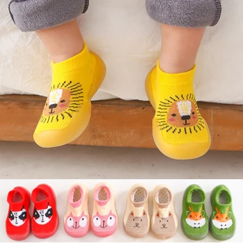 

todler shoes baby boy socks with rubber soles for toddlers shoes boy slippers spring summer first walker anti-slip animals cute