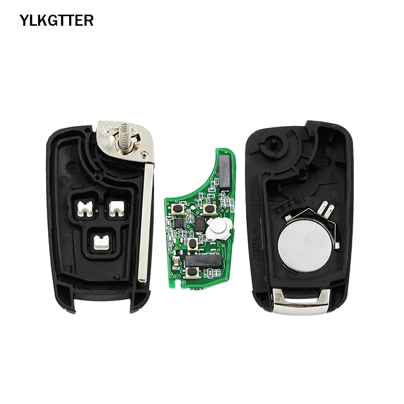 YLKGTTER 3 кнопки 433 Мгц дистанционный ключ для Opel/Vauxhall Astra J, Corsa E, Insignia, Zafira C, 2009- управление автоматическим замком двери