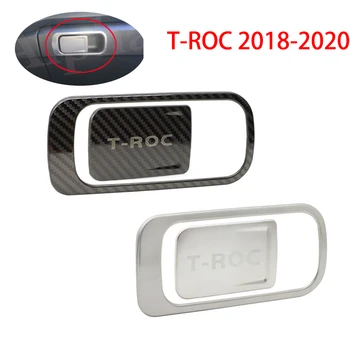 

Car Styling For Volkswagen VW T-ROC 2018 2019 stainless steel glove box switch sequins modified special decorative cover