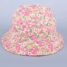 Детская шапка в рыбацком стиле; летняя детская шляпа с бантом; модные простые шапки с принтом цветов