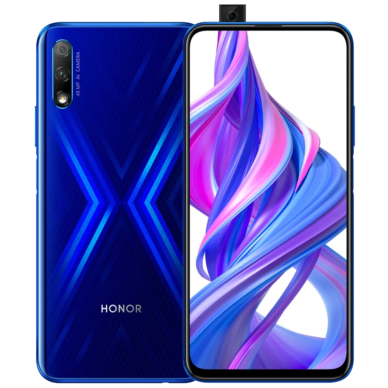 honor 9X мобильный телефон 6,59 дюймов полный экран Kirin 810 Восьмиядерный всплывающий фронтальная камера 16 МП