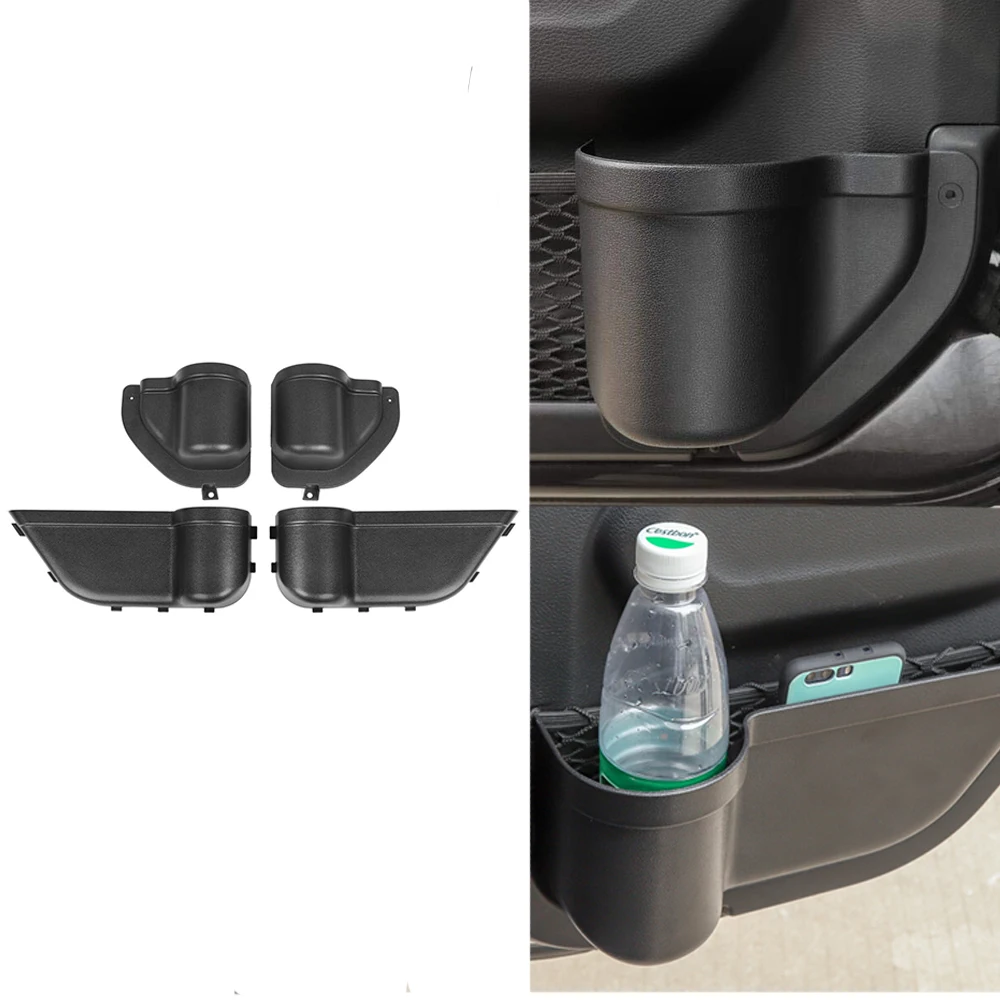 

Car Front/Rear Door Net Storage Box for Jeep Wrangler JL JLU 2018 2019 Jeep Gladiator JT 2020 4-Door Car Interior Accessories