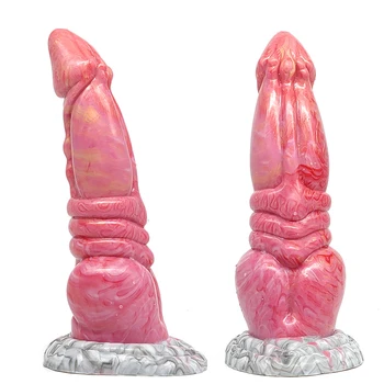 YOCY Huge Anal Toy For Male Red Dragon Fantasy Dildo With Suction Cup Big Knot Butt Plug Women Anus Masturbate Sexohop Products 2