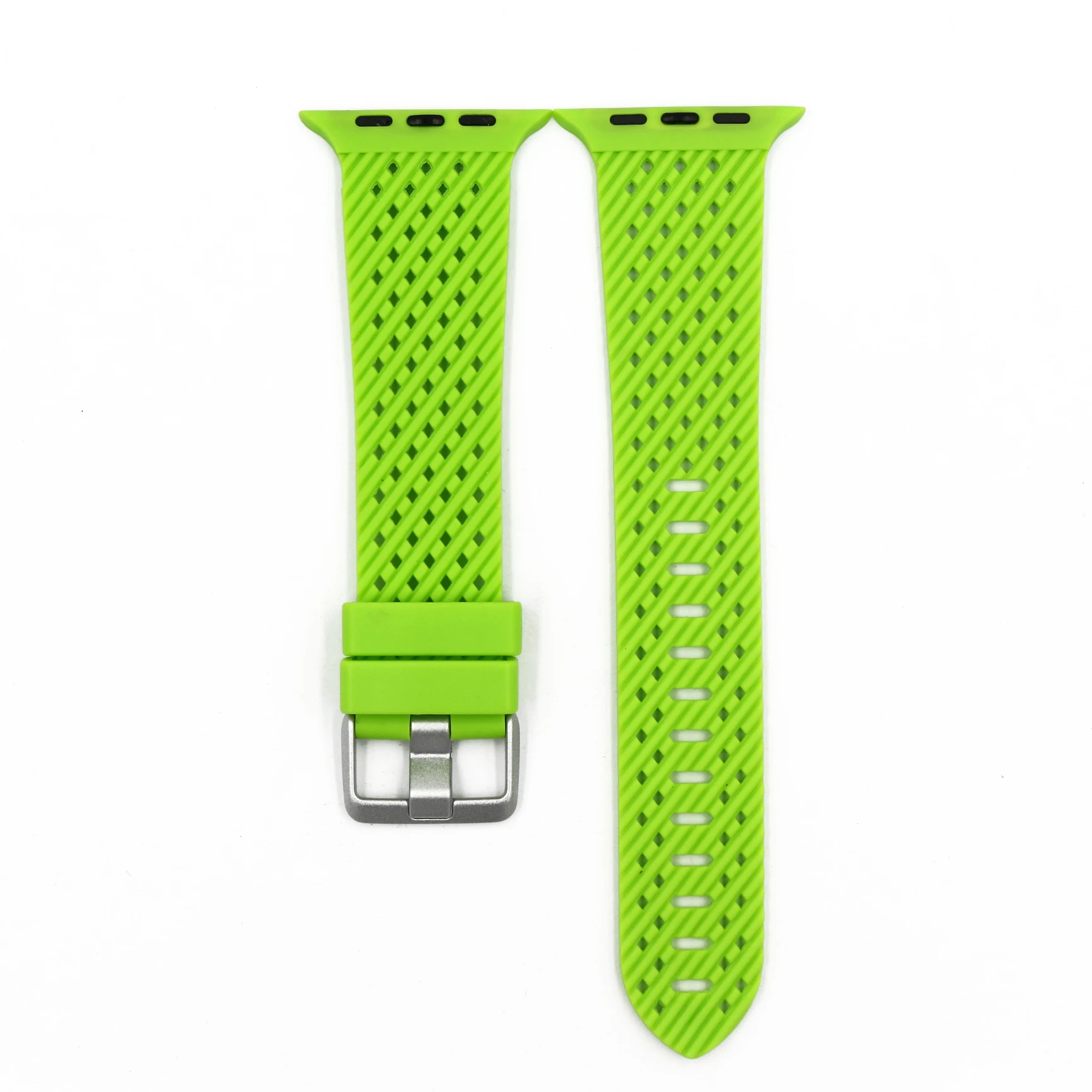 Green URVOI спортивный ремешок для Apple Watch серии 5 4 3 2 1 ремешок для iWatch 40 44 мм Мягкий TPE запястье с дышащим дизайном - Цвет ремешка: Green