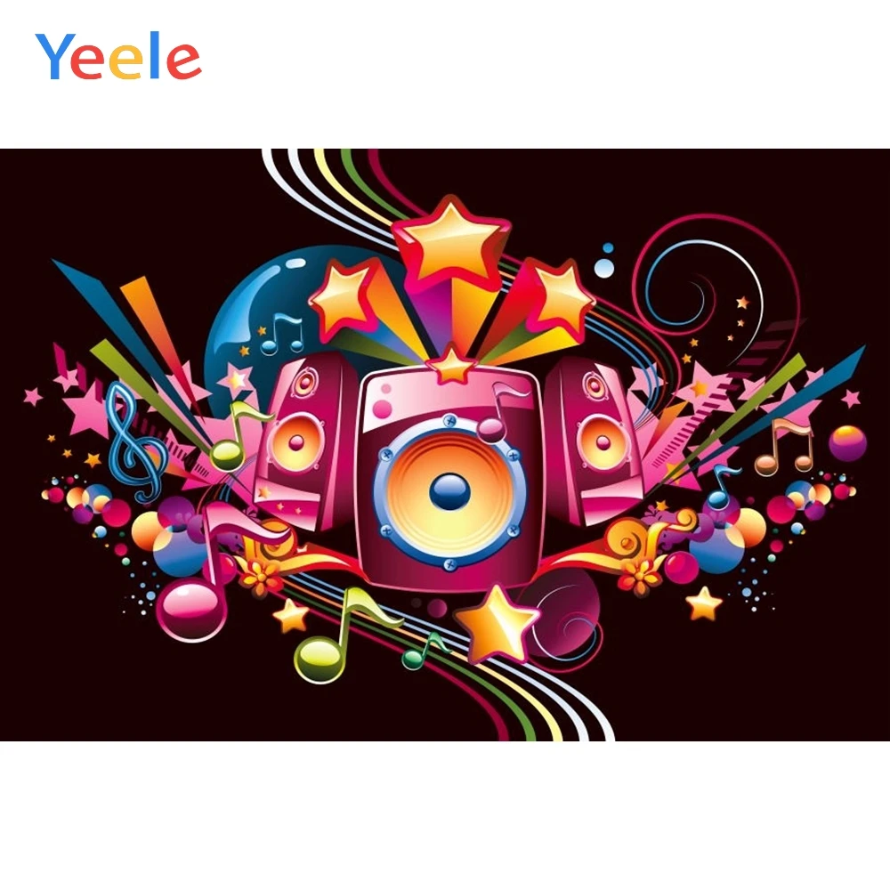 Вечерние фотообои Yeele 80s 90s Disco с красочным цветным музыкальным танцевальным шоу время сценическая фотография фон для фотостудии