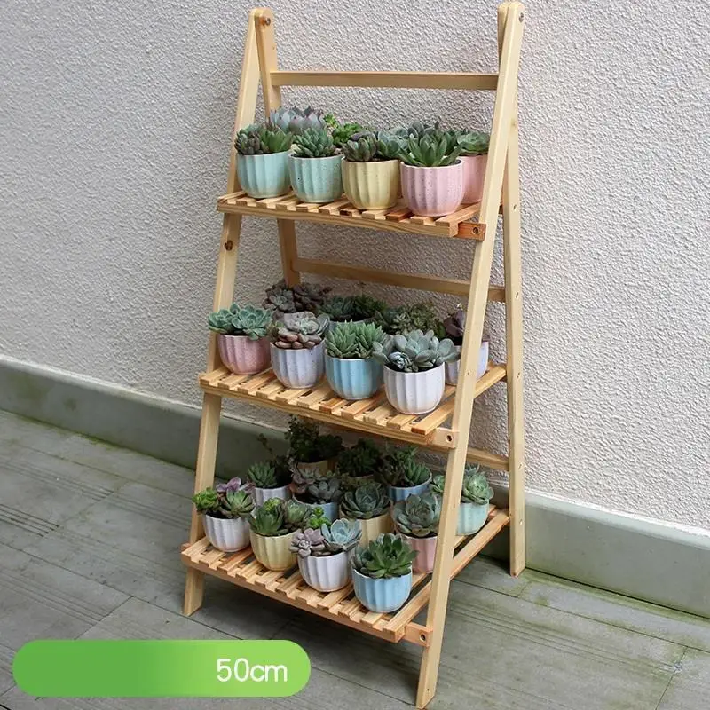Version A Decorativa Madera Estanteria Estante Para Plantas деревянная напольная подставка для цветов, стойка, полка для растений - Цвет: Version A