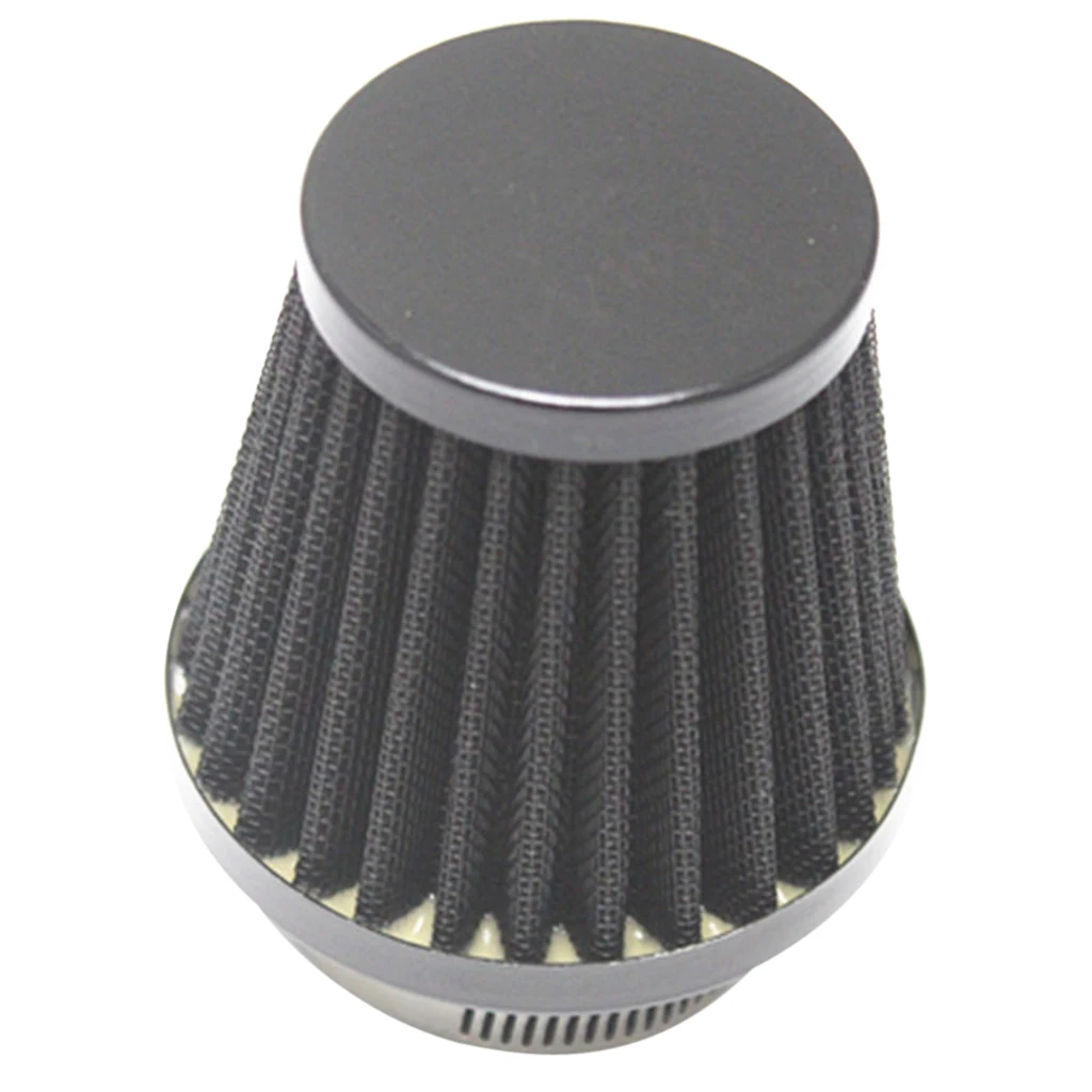 34/35/36mm Motorcycle Motorbike Air Intake Filter Cleaner Black For Honda