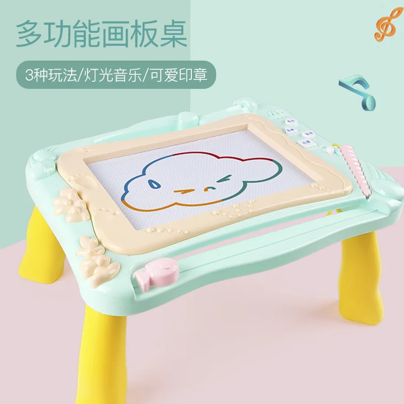 

Children Magnetic Plastic hua ban zhuo Light Included Light Music Creative-zhi en bao Toy