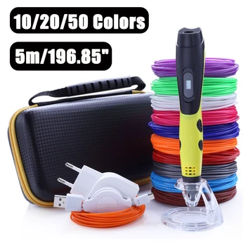 

PLA/ 1.75mm 20 colors 3d pen filament pla 1.75mm 3d pen plastic PLA filament Rainbow For 3D Printing Pen 3D Printer