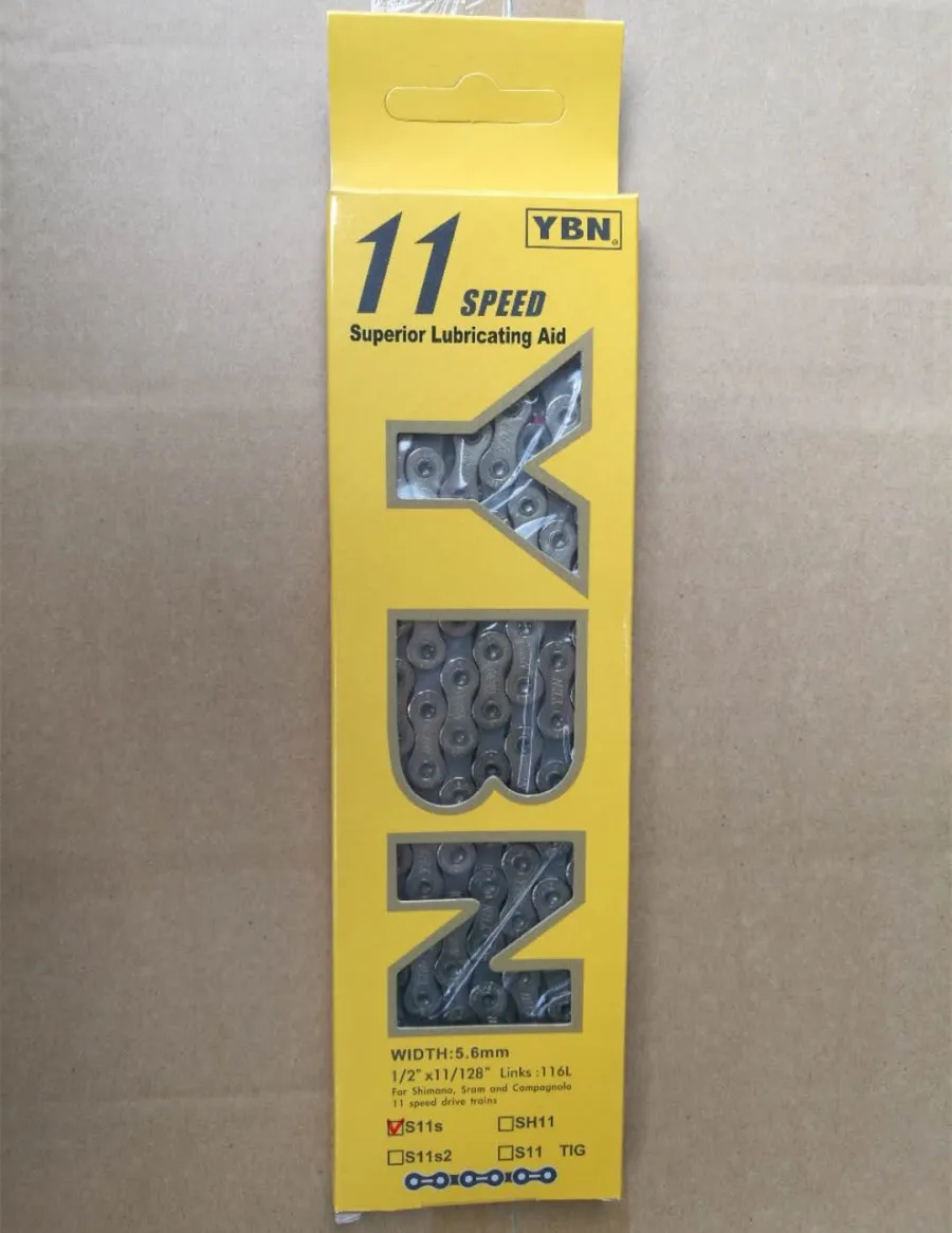 

YBN AloBon S11s Chain 11-Speed Boxed Chain 11 Speed Mountain Bicycle Chain