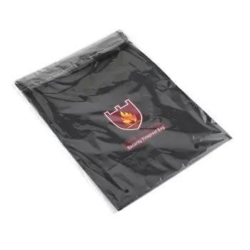 

Security Fireproof Bag Document Bag Pouch Silicone Coated Money Cash & Envelope Holder Zipper Storage Bag for Home & Office