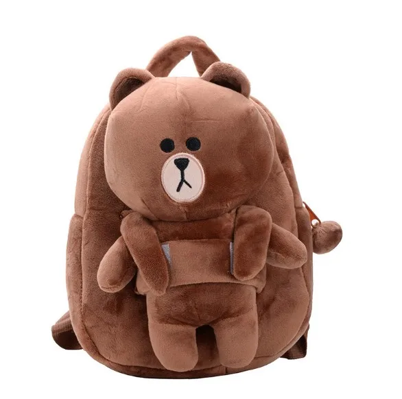 Коричневый медведь для малышей детей мальчиков и девочек мультяшный плюшевый