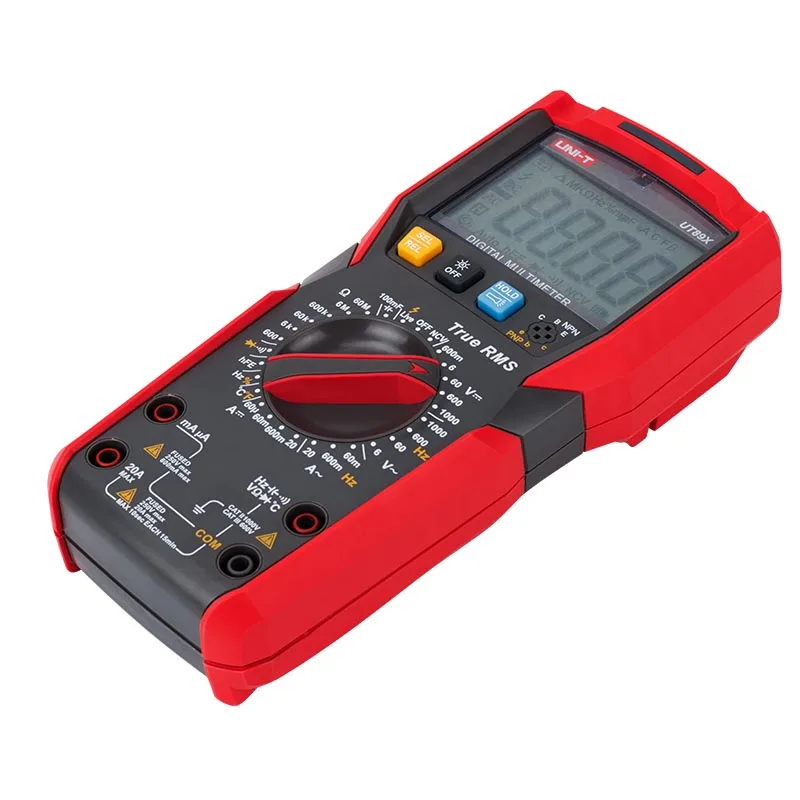 UNI-T UT89X True RMS Digital Multimeter DC/AC Current Voltage Ammeter Voltmeter NCV/Capacitor/Triode/Temperature Tester