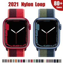 

Nylon Strap for Apple watch band 44mm 42mm 38mm 40mm 44 mm watchband bracelet wrist correa iwatch serie 7 6 se 5 4 3 45mm 41mm