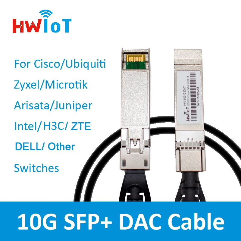 10G SFP+ 0.5m 1m 2m 3m Passive Copper Direct Attach Cable DAC Twinax 30AWG for Cisco Ubiquiti Zyxel Microtik Arisata коммутатор zyxel gs190024hpv2 eu0101f