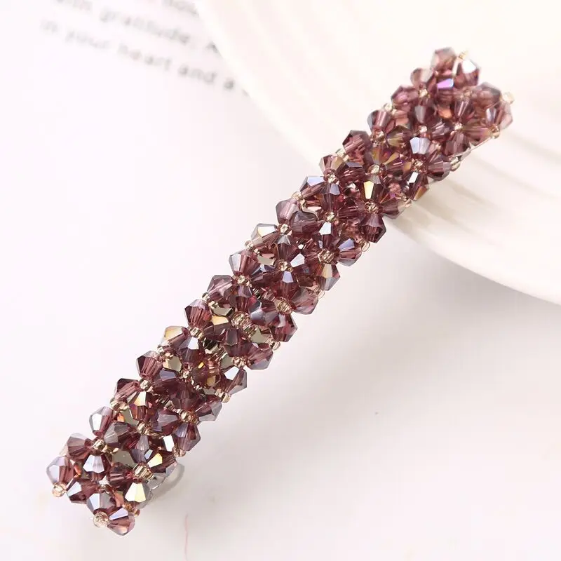 hair ties for women New Korean Elegant Hairpins Hairgrips Crystal Rhinestone Barrettes Hair Clips For Women Girls Hair Accessories large hair clip