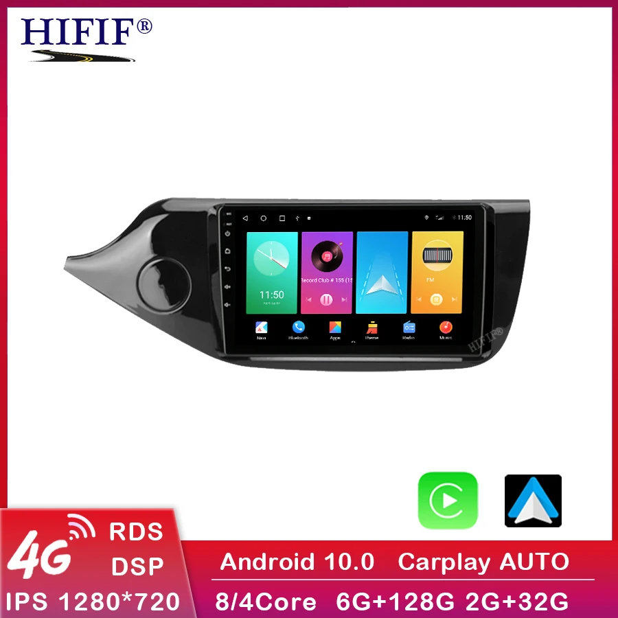 Carplay 9&quot Android 10 Car Radio for KIA Ceeɽ CEED JD 2012 2013 2014 - 2018 Multimedia Player Navigation GPS 2 Din DVD Head Unit |