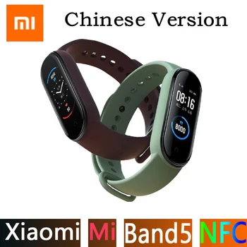 

Xiaomi Mi Band 5 NFC Version Optional or Mi Band 5 Smart Bracelet AMOLED Screen Smartband Fitness Traker Bluetooth Smart Band