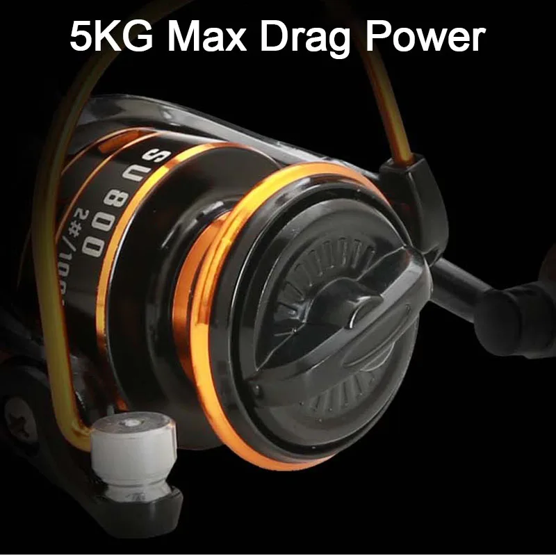 800 series Small Spinning Fishing Reel Metal Coil 5KG Max Drag Ice Lure Saltwater Freshwater Small Fishing Wheel spinning fishing reels fishing reels