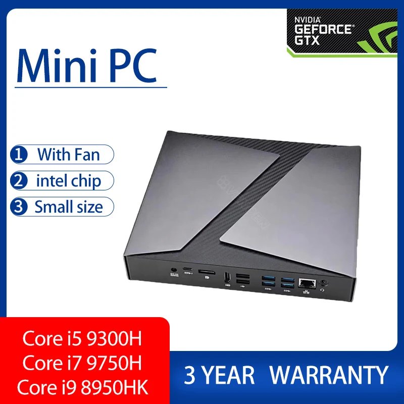 New Design Gaming Mini Pc I7 9300h Nvidia Geforce 4g Windows 10pro Linux Dual Graphics 2 Ddr4 64gb Desktop Computer Hdmi Dp Wifi Mini Pc Aliexpress