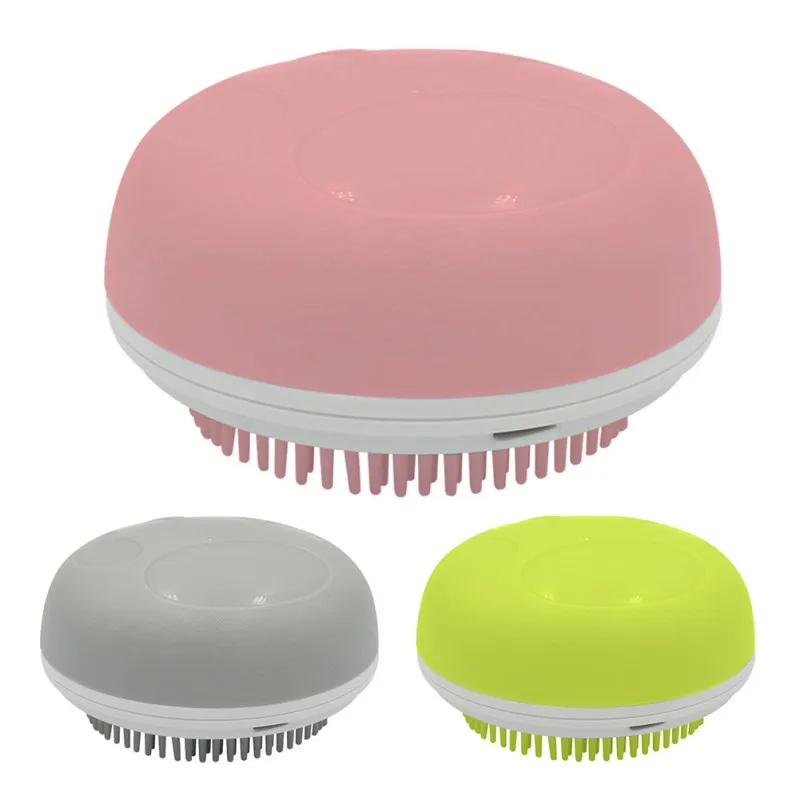 Щетка для домашних животных, круглая расческа, многофункциональная щетка для чистки ванны, Массажная щетка для удаления омертвевшей шерсти для собак и кошек, щетка для удаления собачьей шерсти