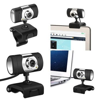 

HD Computer Webcam Camera With Built-In Microphone Web Camera Net 10m Office Camera With LED Light For TV Video Internet Study