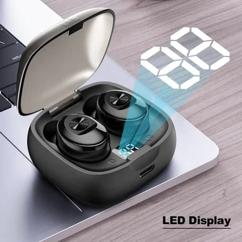 

Bluetooth Earphone Wireless headphone Sport Earpiece Mini Headset Stereo Sound In Ear Waterproof TWS power display fone de ouvid