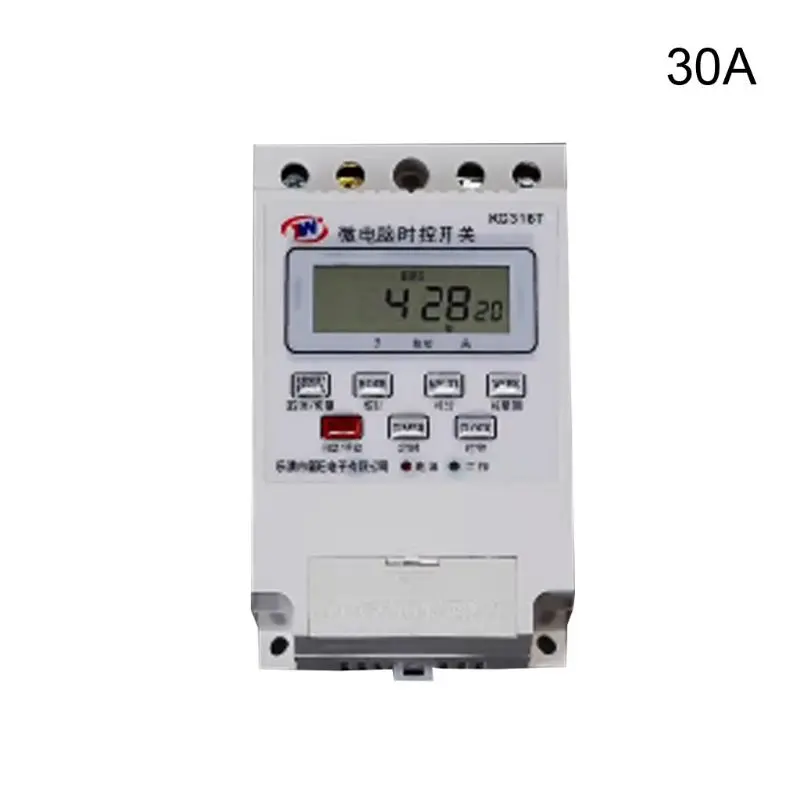 Красный KG316T Digital Timer Switch AC220V30A Automatic Time Controller Home Appliances - Цвет: Красный