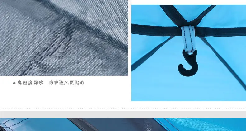 Huilingyang открытый стиль 3-4 Человек двухслойный двухдверный турель автоматическая палатка водостойкий дышащий Семейный Кемпинг S