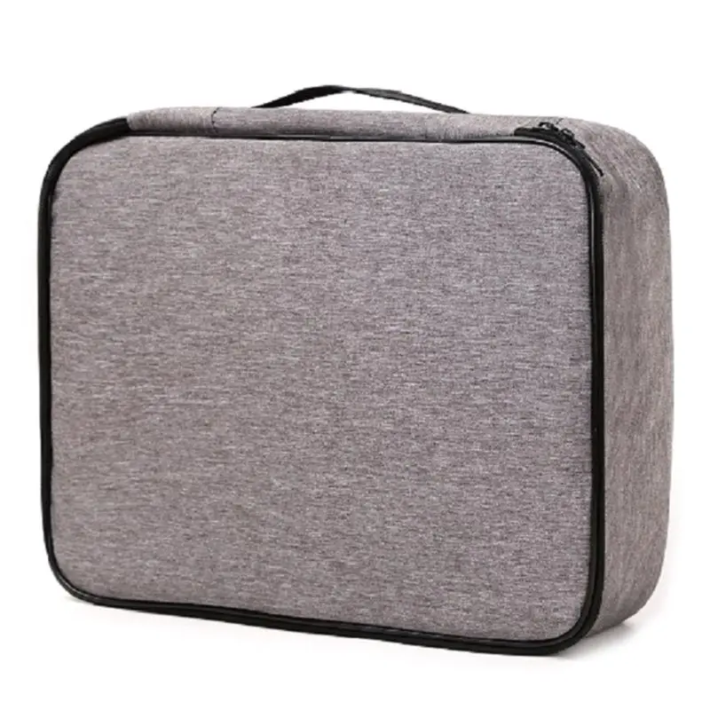 GY Document Ticket Bag Waterproof 2 Layers Combination Lock For Home Travel - Цвет: GY