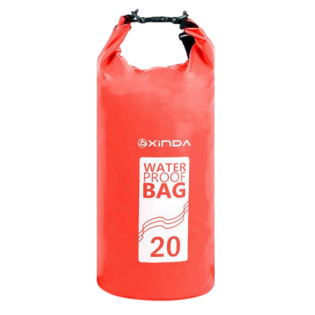 Red 20L 28x38cm Водонепроницаемый сухой мешок для хранения для пляжа, плавания, дайвинга, каякинга, рафтинга, гребли, серфинга, пешего туризма, альпинизма - Цвет: Red 20L 28x38cm