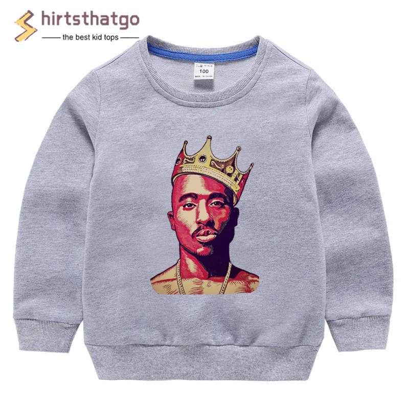 2pac/забавные толстовки с капюшоном в стиле хип-хоп для мальчиков и девочек; толстовки; детская осенне-зимняя одежда для малышей; детский пуловер; топы; подарок в виде черной пятницы