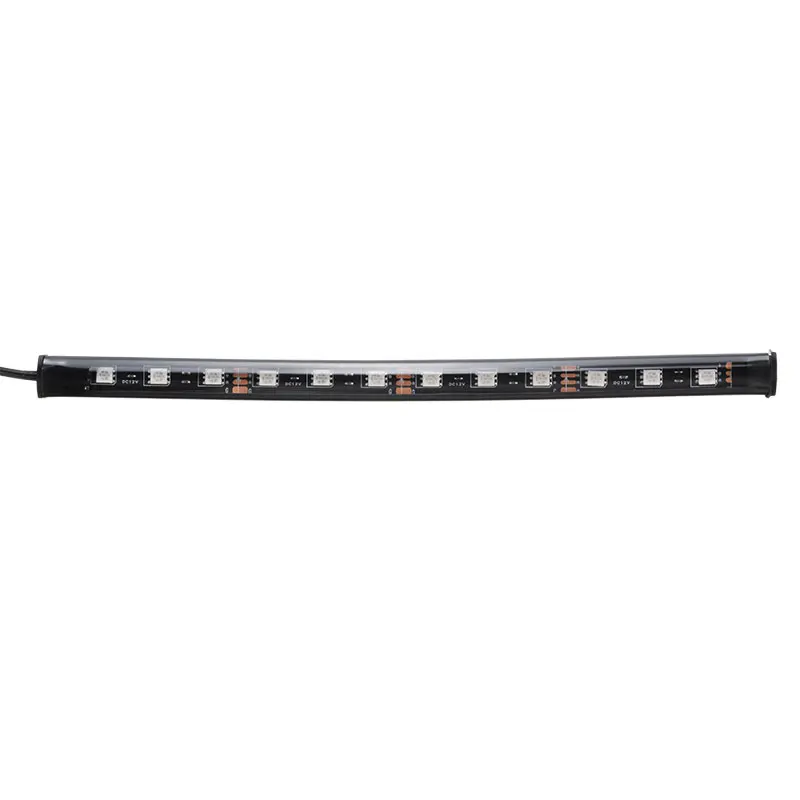 Mayitr, 4 шт., DC12V 5050SMD 12LED RGB, неоновый светильник для салона автомобиля+ пульт дистанционного управления, 16 цветов