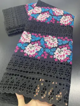 

African Nigerian Dry 100% Cotton Lace Fabrics 2020 High Quality Lace Swiss Voile Lace In Switzerland For Party Sewing YA3419-1