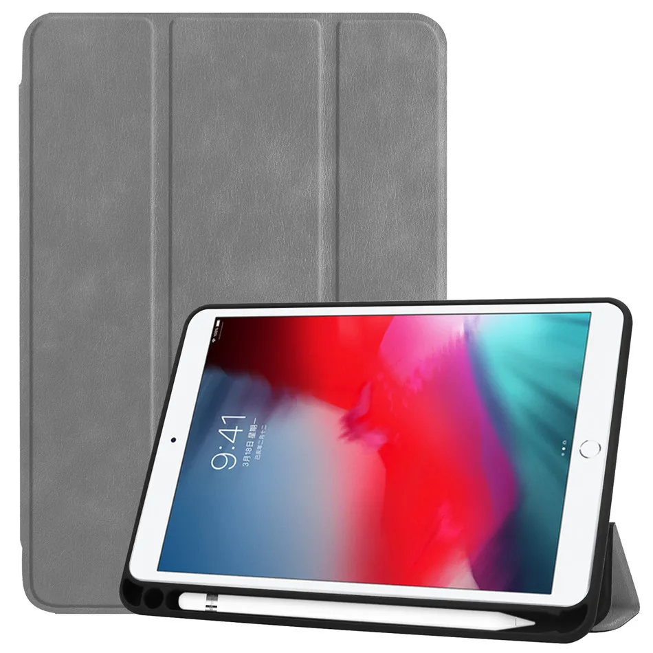 Чехол для ipad mini 5 mini 5 7," Smart Cover Funda с держателем карандашей Прозрачный жесткий чехол идеальный чехол для ipad mini 4+ пленка+ ручка
