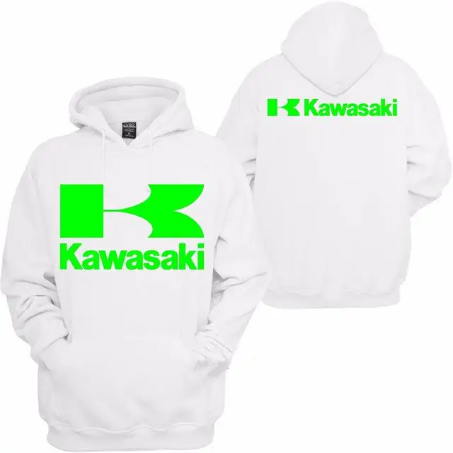 Для мужчин's высокое качество Для мужчин для Kawasaki гоночный мотоцикл Костюмы пуловер с рыцарем хлопчатобумажная Повседневная Толстовка синий D - Цвет: Бежевый