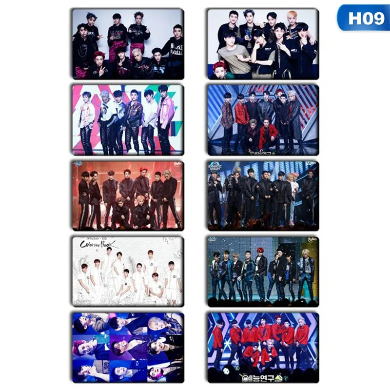 H09 10 шт./компл. Youpop KPOP EXO точные LOTTO Plant 3 EX'ACT альбом самодельные бумажные карты Signature подписи LOMO фото карта Фотокарта - Цвет: H09