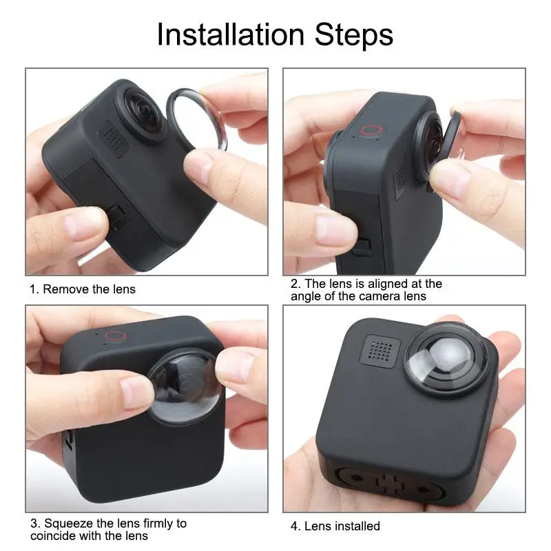 Чехол для камеры GoPro Max с двумя объективами + силиконовый нескользящий