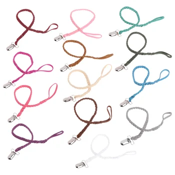 

Baby Leather Pacifier Clips Soother Chain Dummy Clip Soother Nipple Leash Strap