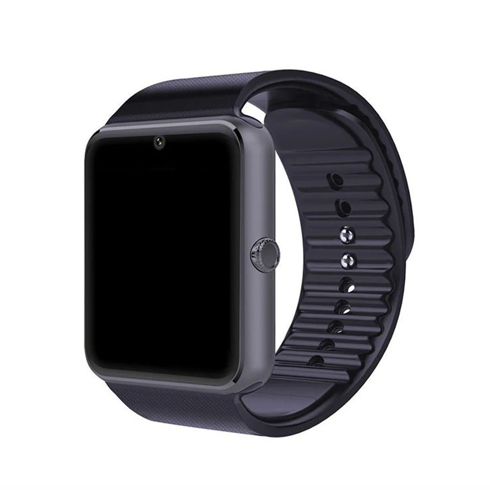 Смарт-часы браслет часы Поддержка sim-карты Bluetooth соединение IOS Android - Цвет: Серый