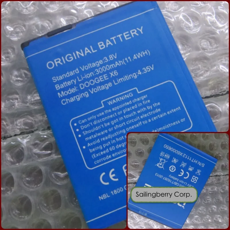 Battery suitable for DOOGEE Mobile X6 X6pro with Battery Model DOOGEE X6