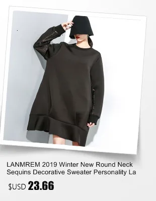 LANMREM Original Two-piece Hooded Vest Sweater Tied Bandwidth Loose Long Sleeves Outside Sweaters Women 19B-a220