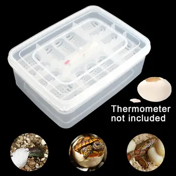 

Pet Reptile Lizard Birds Snake Gecko 16 Grids Egg Hatcherys Breeding Box Case Incubator Science Lab Not Including Thermometer