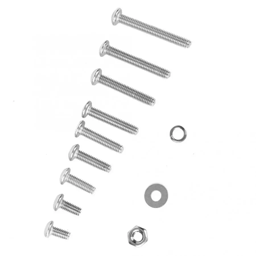 Flat Washer 62pcs SUS304 M2.5 Pan Hex Socket Screw Nut Flat Washer Spring Gasket Wrench Kit tornillos cabeza