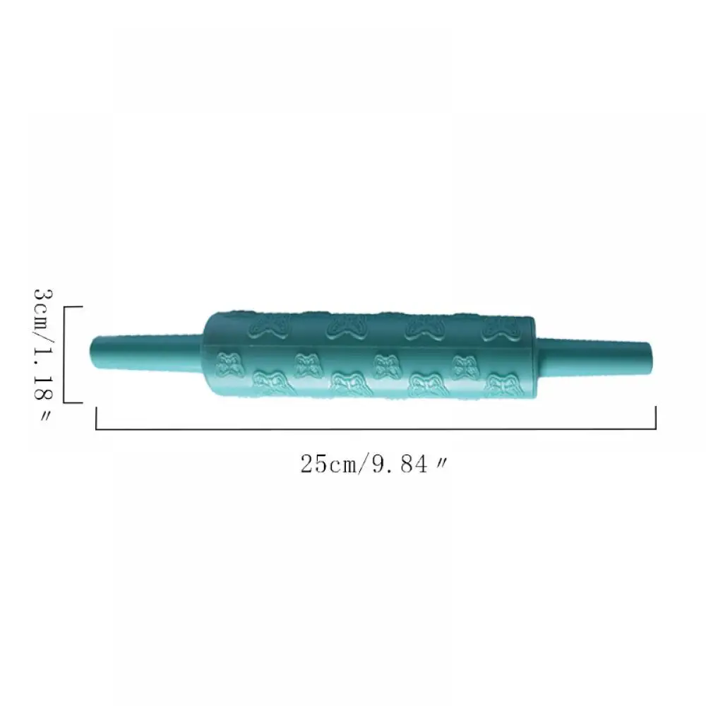 Christmas Embossing Rolling Pin Plastic Rolling Pins With Pattern For Cake Fondant Dough Roller Cake Decorating Tools