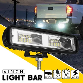 

DC 12V 24V LED Work Light 48W 6 Inch Bar Flood Lamp Driving Fog Offroad LED Work Car Light for SUV 4WD Truck