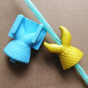 

Shiny Handmade Epoxy Resin Mold Rose Straws Topper Casting Silicone Mould DIY Crafts Jewelry Making Tool