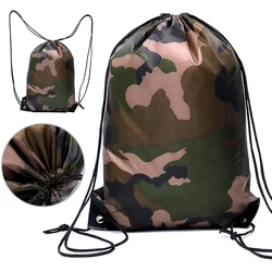 New Camouflage Waterproof Drawstring Gym Sport Fitness Bag Foldable Backpack Hiking Camping Pouch Beach Swimming Bag