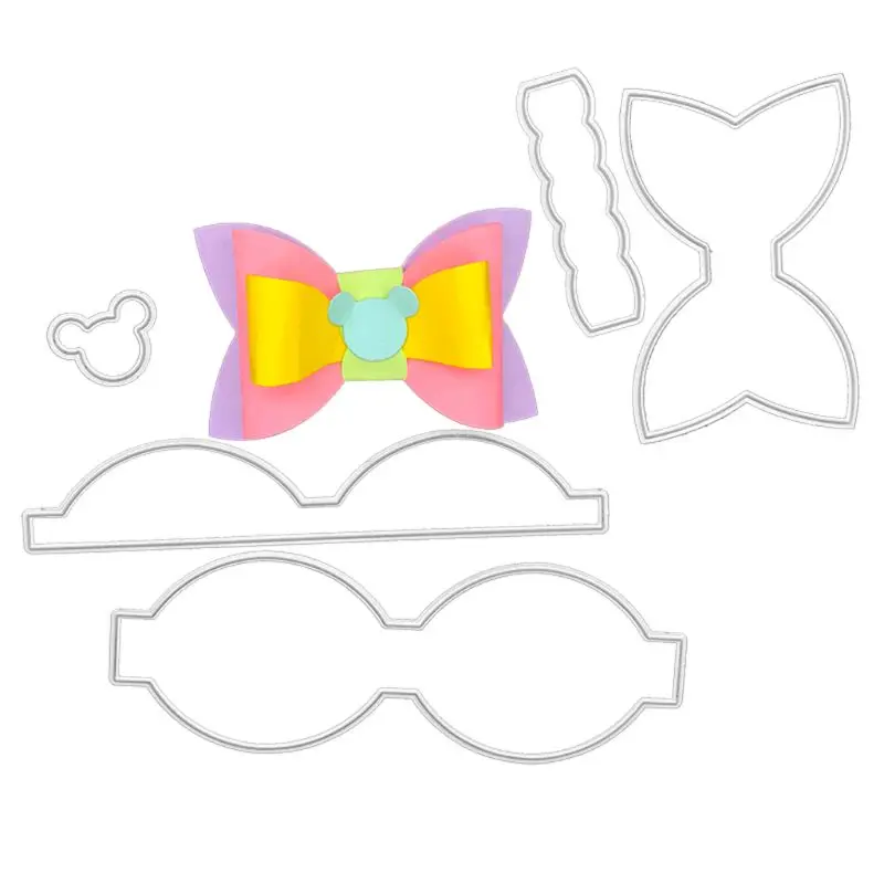 Bows Die Metal Cutting Dies Stencils For DIY Scrapbooking Embossing Paper Wedding Cards Die Cuts Photo Album Making Craft