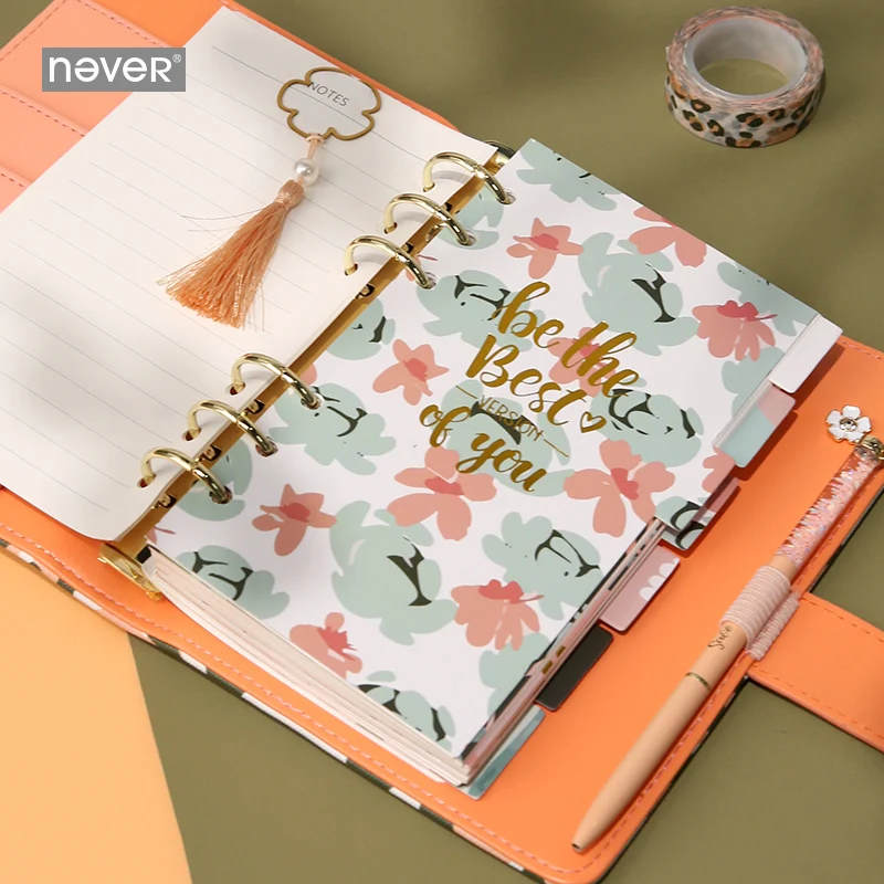 NeverLeopardGrainA6NotebookIndexPagesPlannerDividerfor